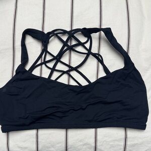 Black Lululemon womens sports bra